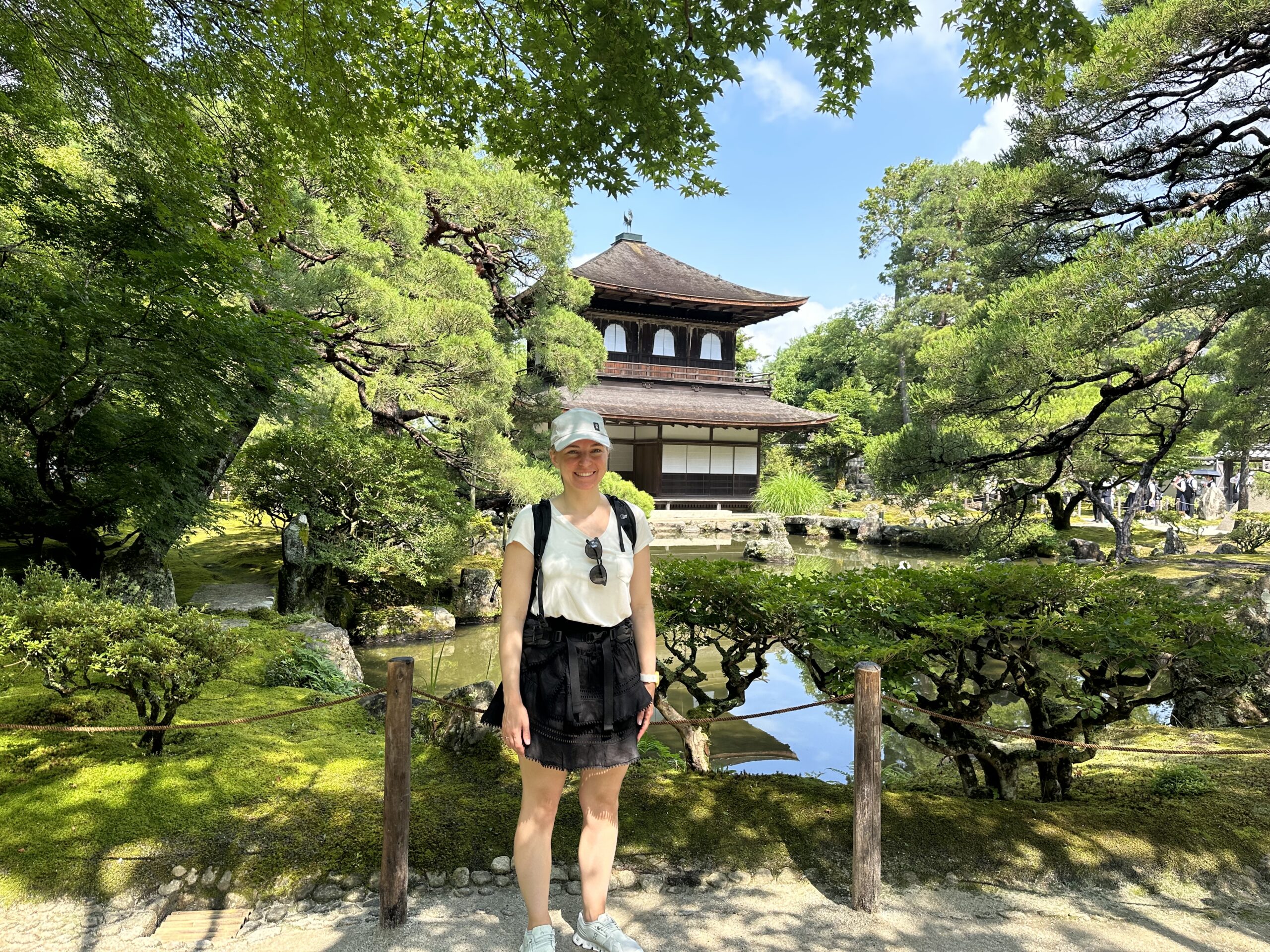 Me in front of Ginkaku-ji temple.
