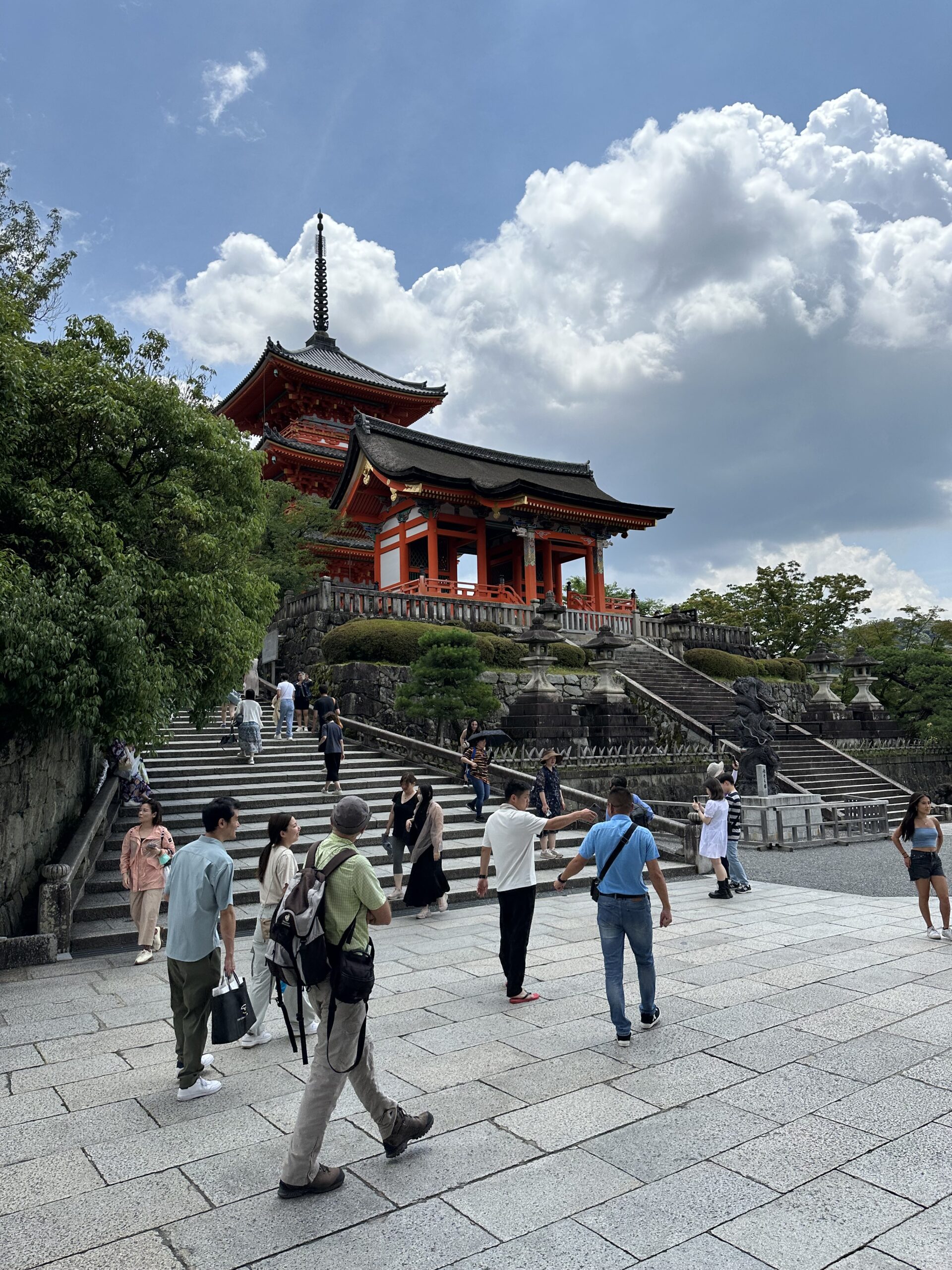 Kiyomizu-dera temple.